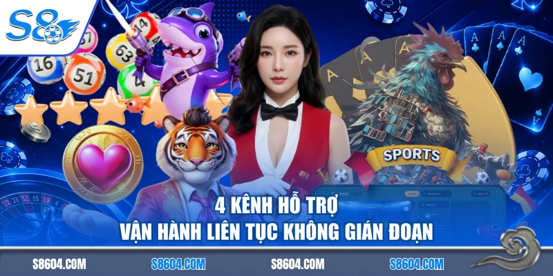 4 kênh hỗ trợ vận hành liên tục không gián đoạn